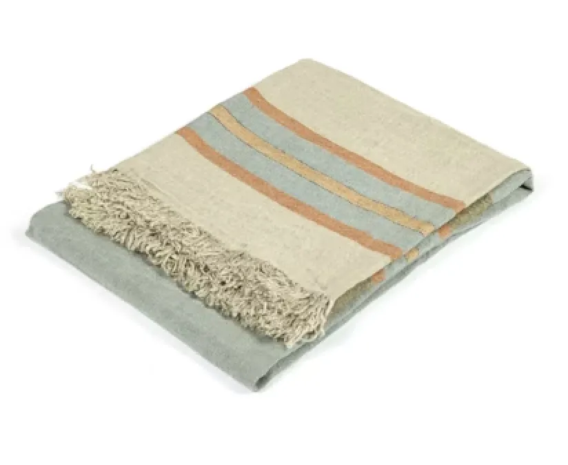 Belgium Linen Hand Towel - Multi Stripe