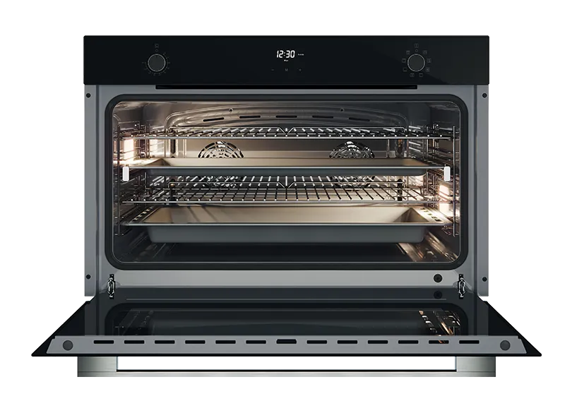 Belling BDO9608BK 90cm Built-in 8 Function Black Glass Oven - Made in Italy