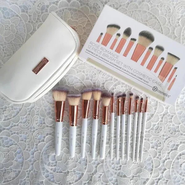 Bh Cosmetics Rose Romance 12 Piece Brush Set