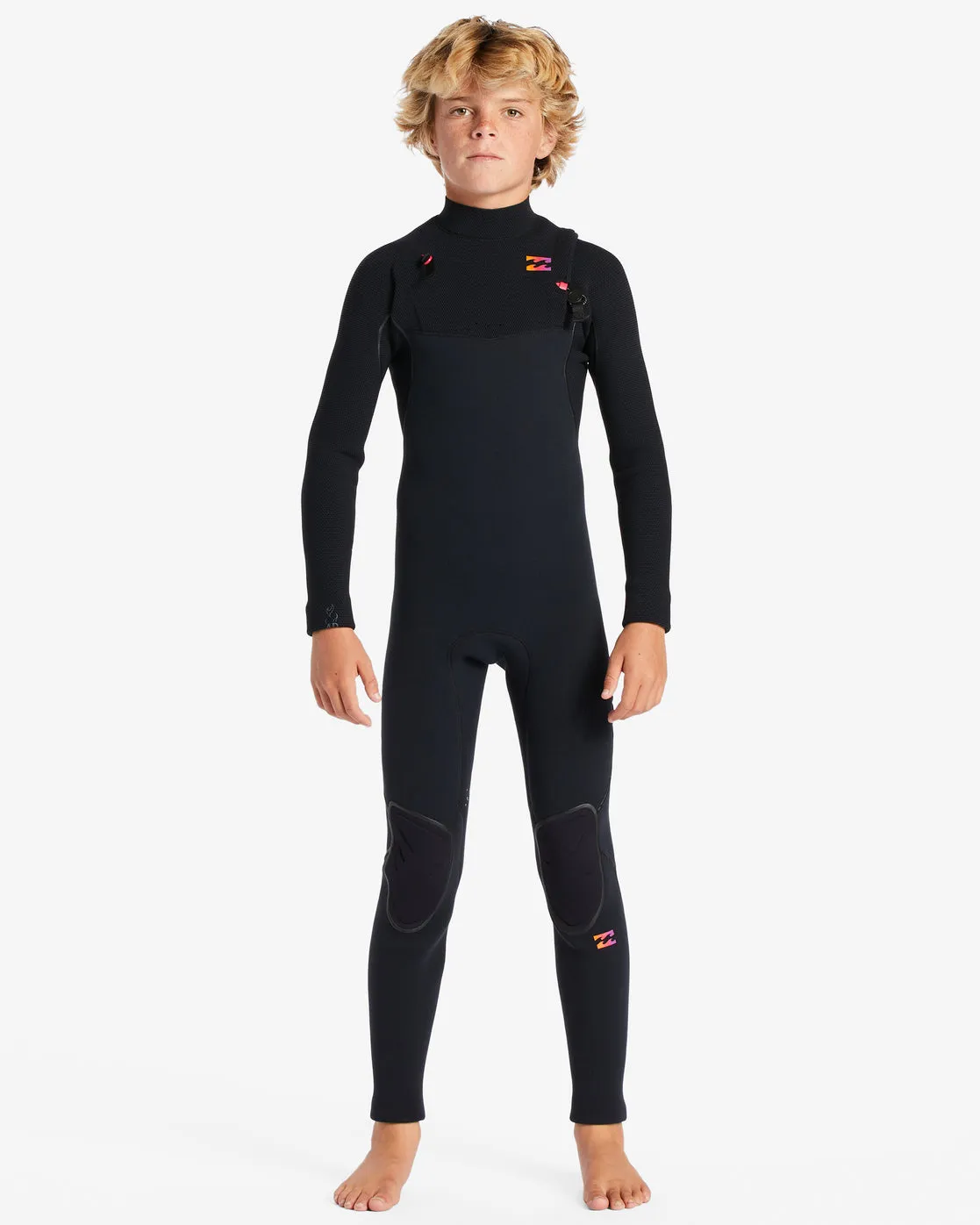 Billabong Boys 8-16 302 Furnace Comp Chest Zip Wetsuit