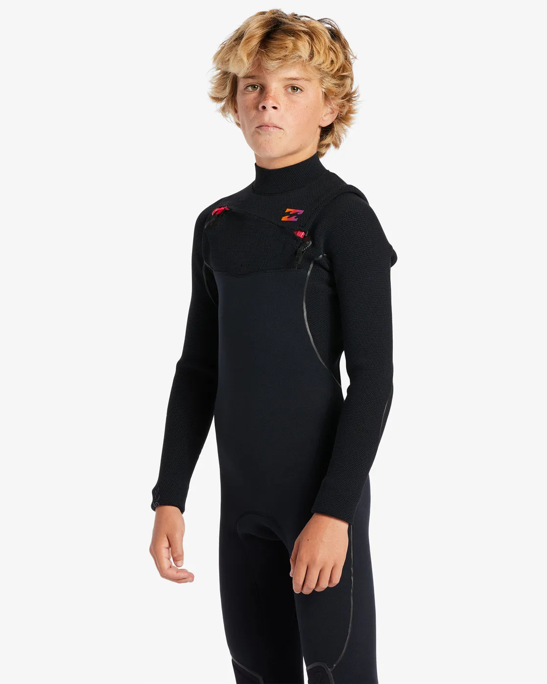 Billabong Boys 8-16 302 Furnace Comp Chest Zip Wetsuit