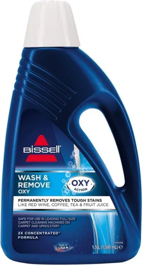 BISSELL Wash & Remover with OXY Formula , For Use With All Leading Upright Carpet Cleaners With OXY Action | 1265E