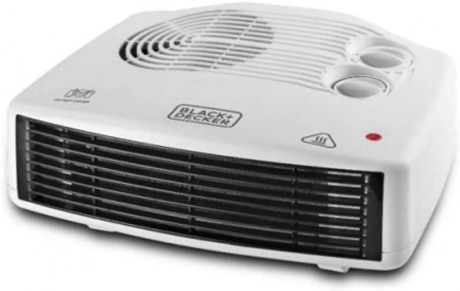 Black and Decker 2400W Horizontal Fan Heater, White, Hx230-B5