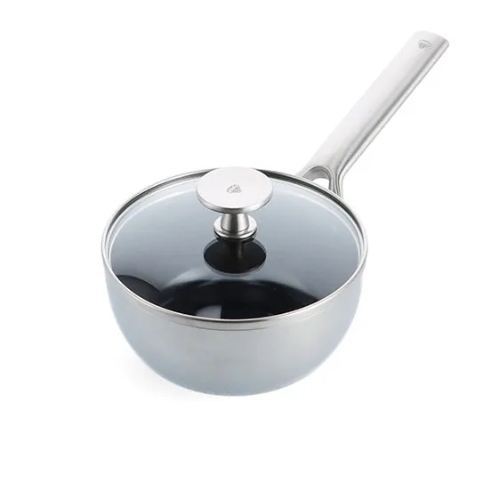 Blue Diamond Triple Steel 1-Quart Chef's Saucepan with Lid