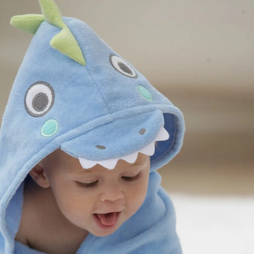 Blue Dino Bath Wrap/Towel