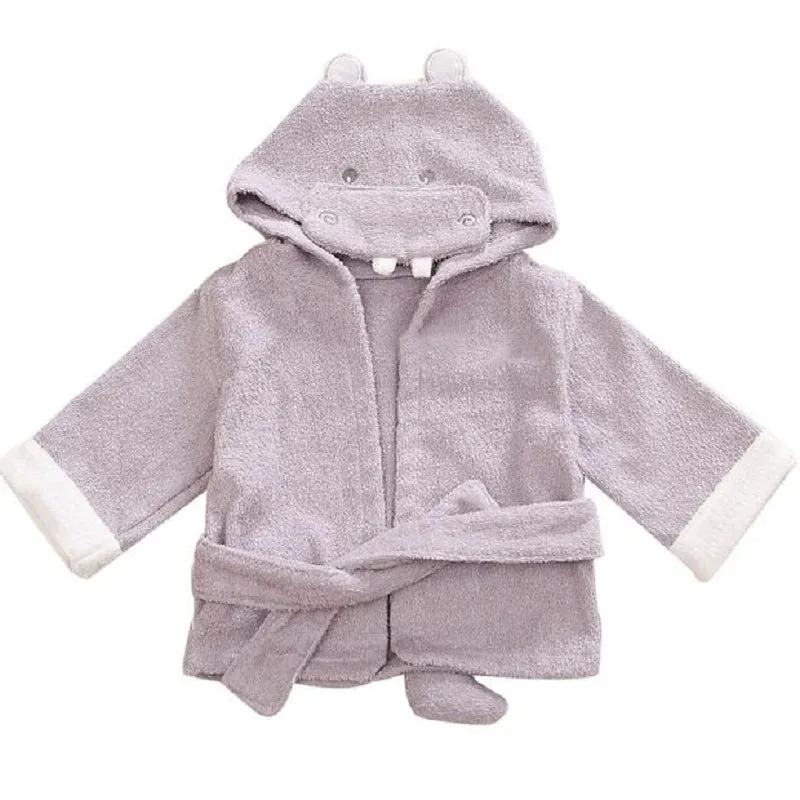 Blue Shark Baby Bath Towels Mouse Newborn Blanket Bedding Swaddle Animal Bebe Bathrobe Hooded Bathing Towel baby stuff