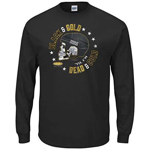 Boston Hockey Fans. Black & Gold Until I'm Dead and Cold Shirt or Hoodie