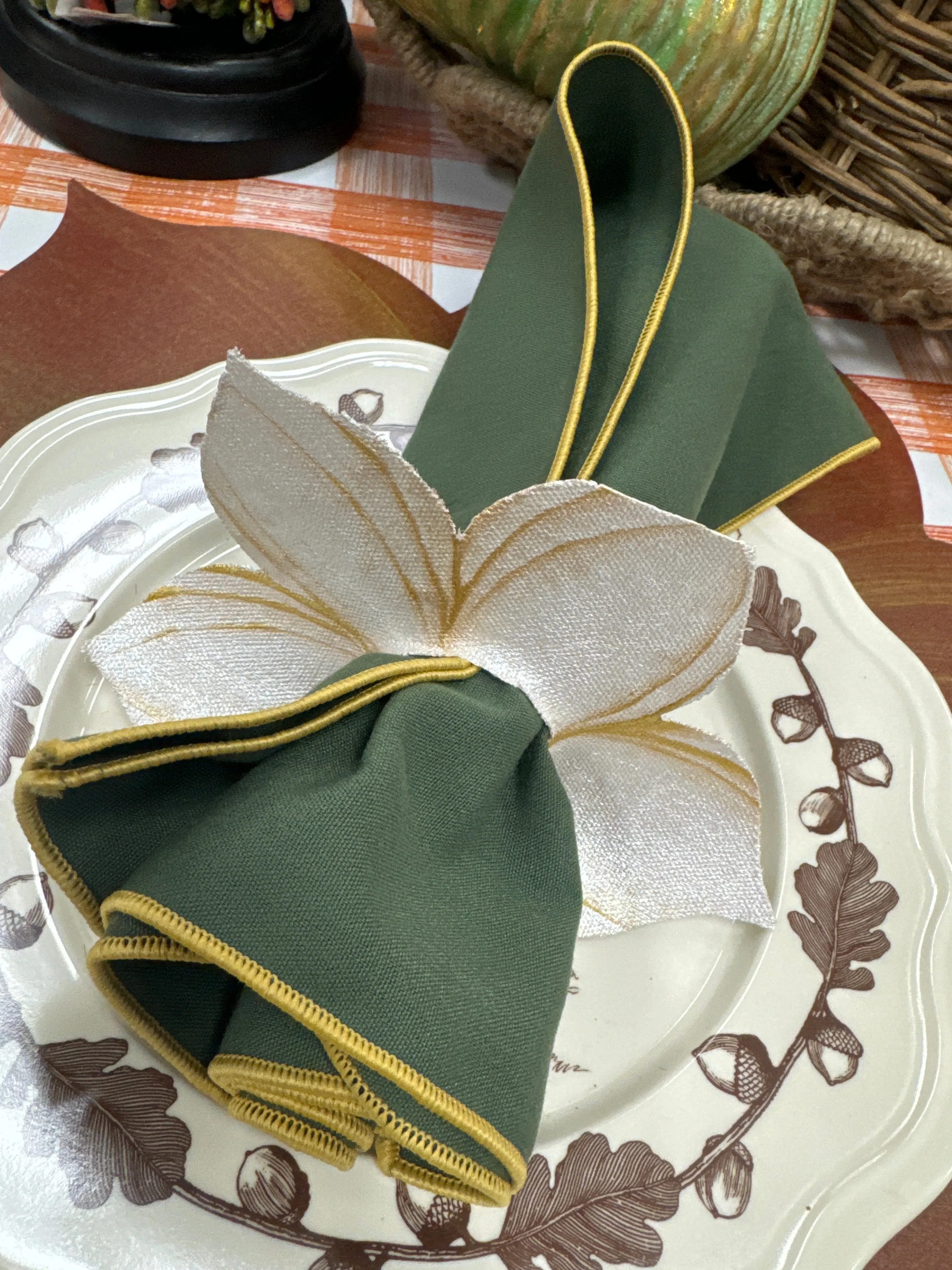 Bouquet napkin ring set of 4