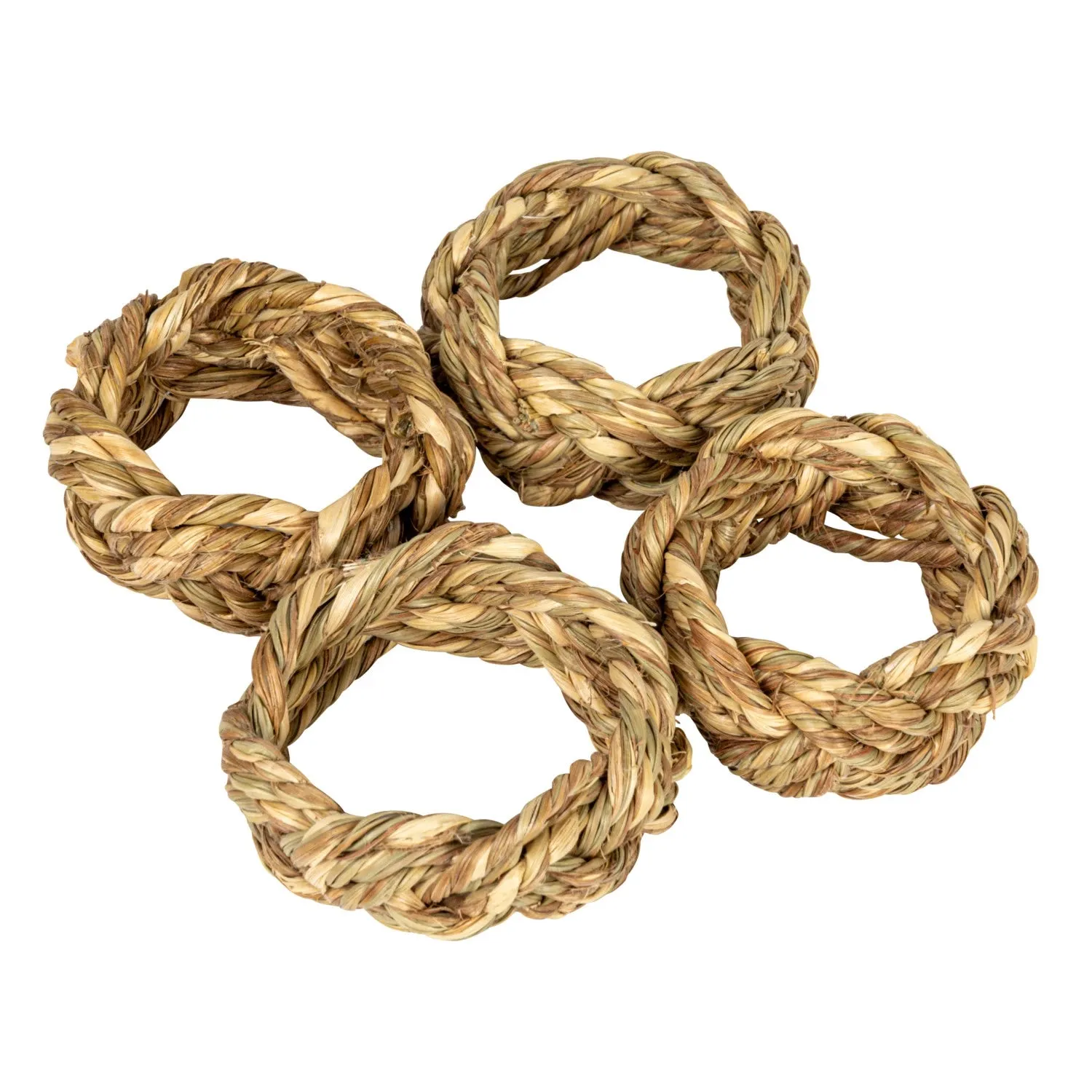 Braided Seagrass Napkin Ring Set