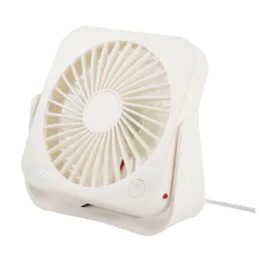 Breeze USB Powered White Mini Table Fan