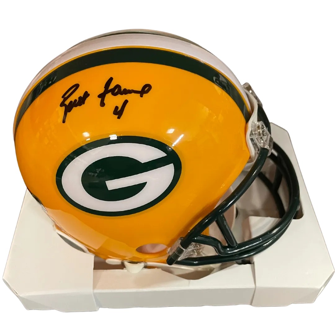 Brett Favre Autographed Green Bay Packers Mini Helmet