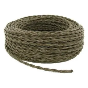 Brown & Beige Twisted Wire - Per ft. - 18 AWG