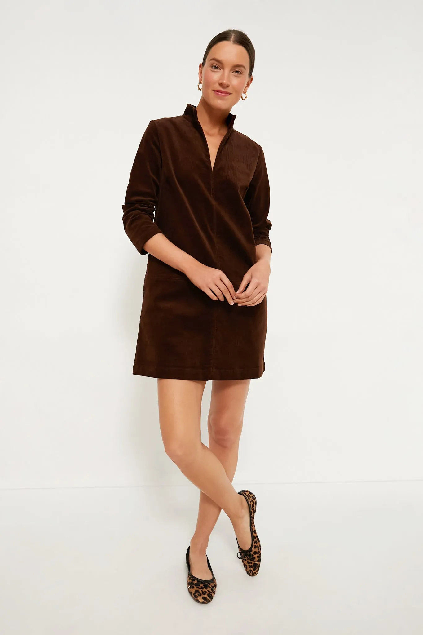 Brown Corduroy Clifton Dress