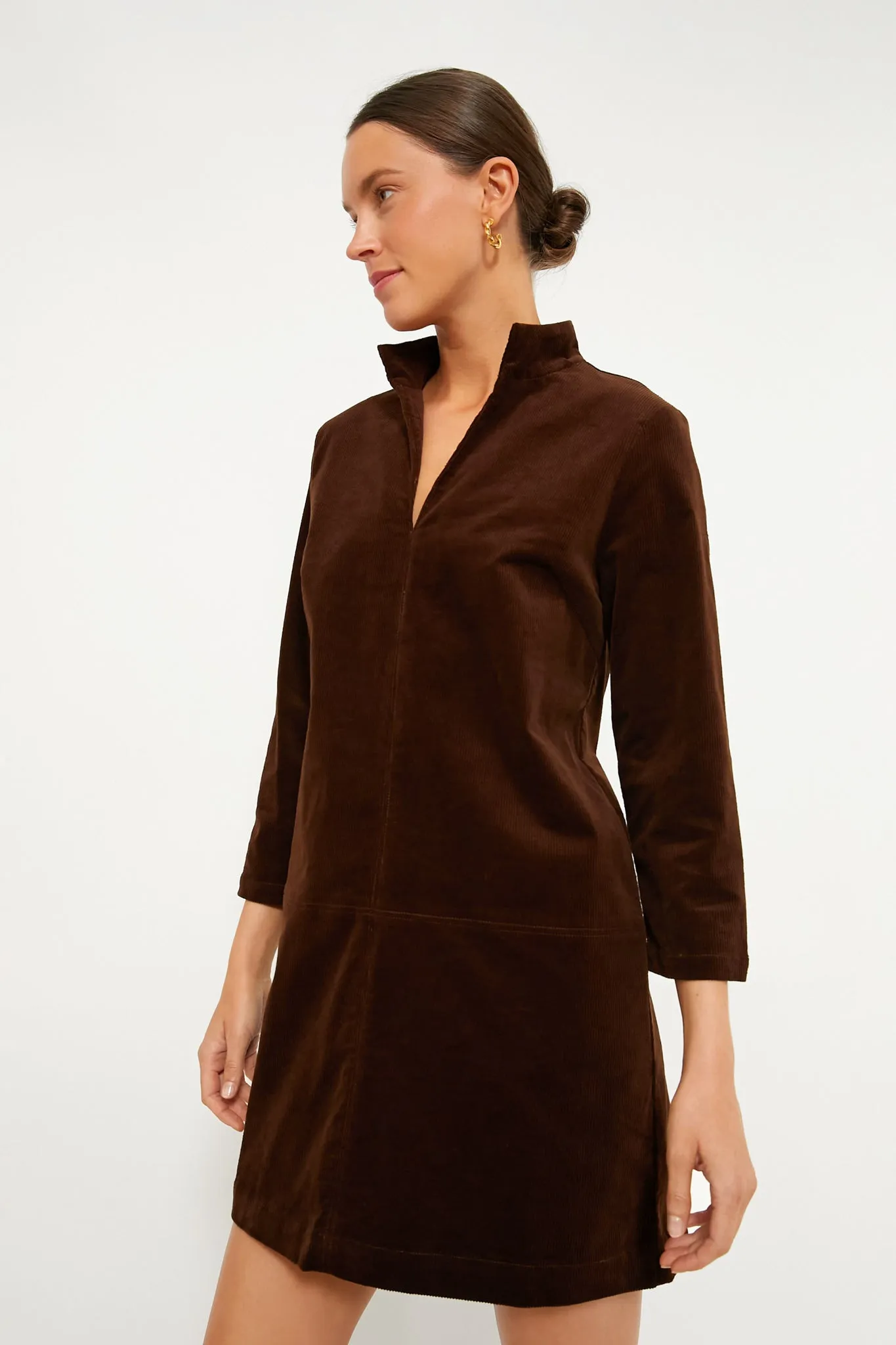 Brown Corduroy Clifton Dress