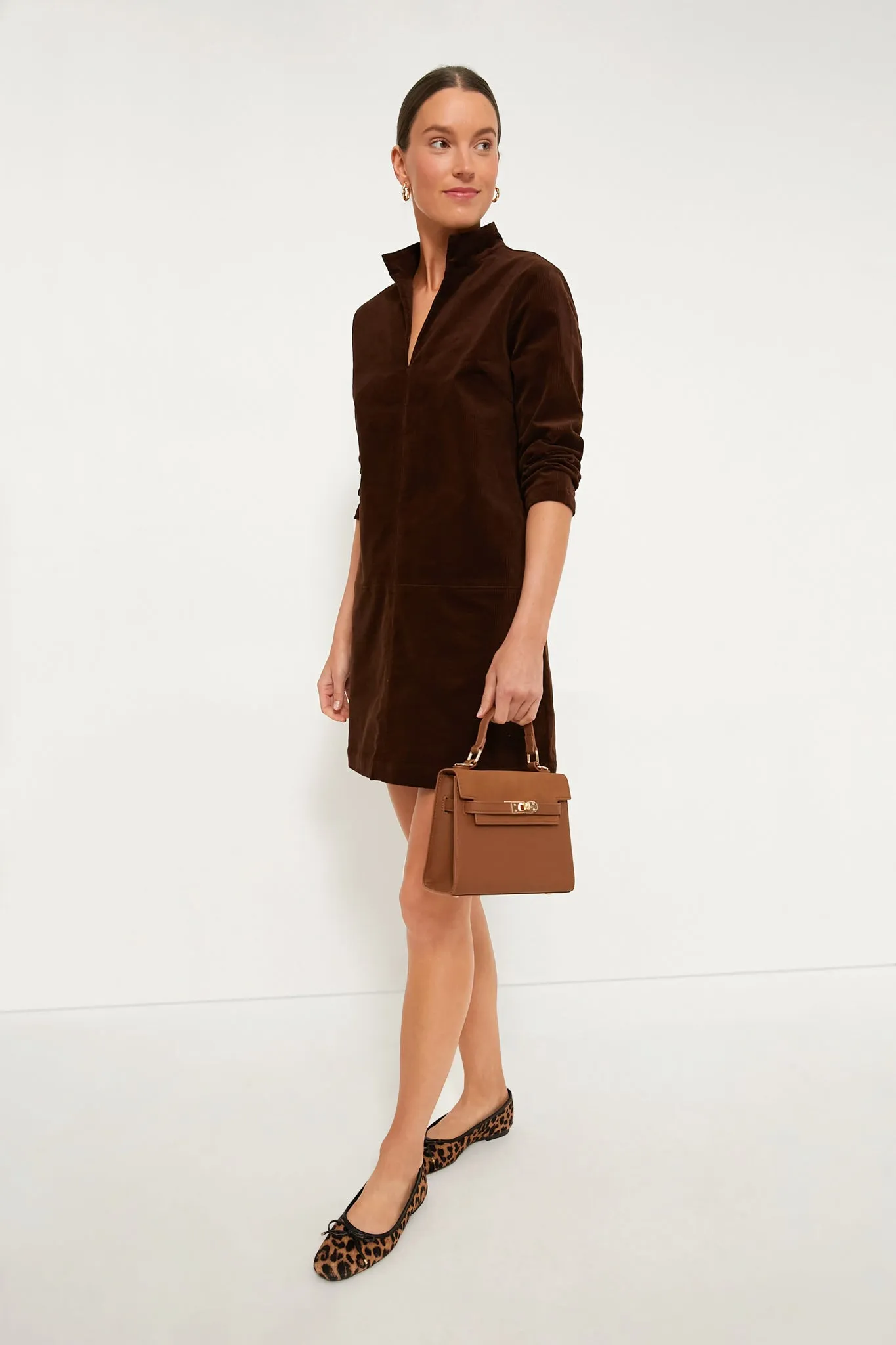 Brown Corduroy Clifton Dress