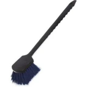 BRUSH/ Hand/ Long Handle Blue Polypropylene Stiff Brush, each