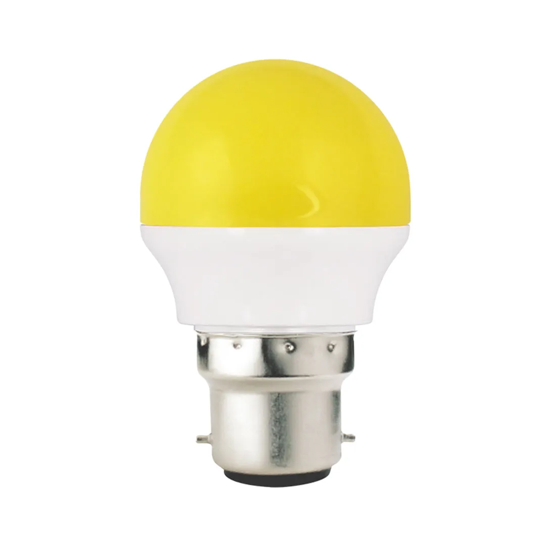 Bulb LED Yellow 2 Watts B22 (Pin)