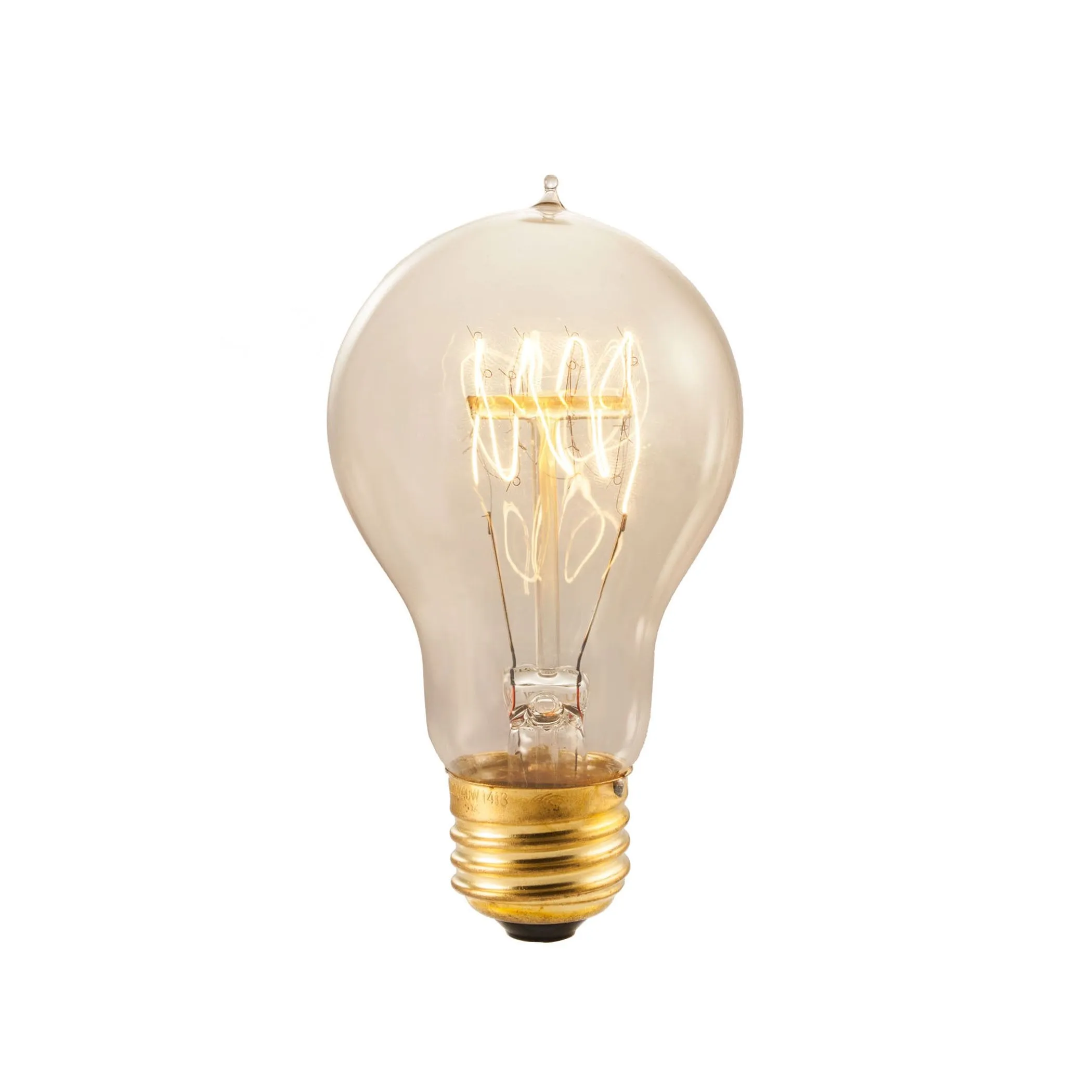 Bulbrite 132520 25 Watt A19 Incandescent White Nostalgic Loop