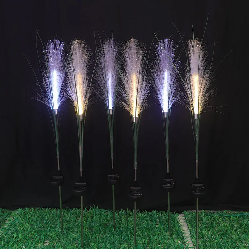 Bulk Pampas Grass LED Light Solar Energy Insert Lamp Garden Outdoor Decoration 36 Inch Wholesale