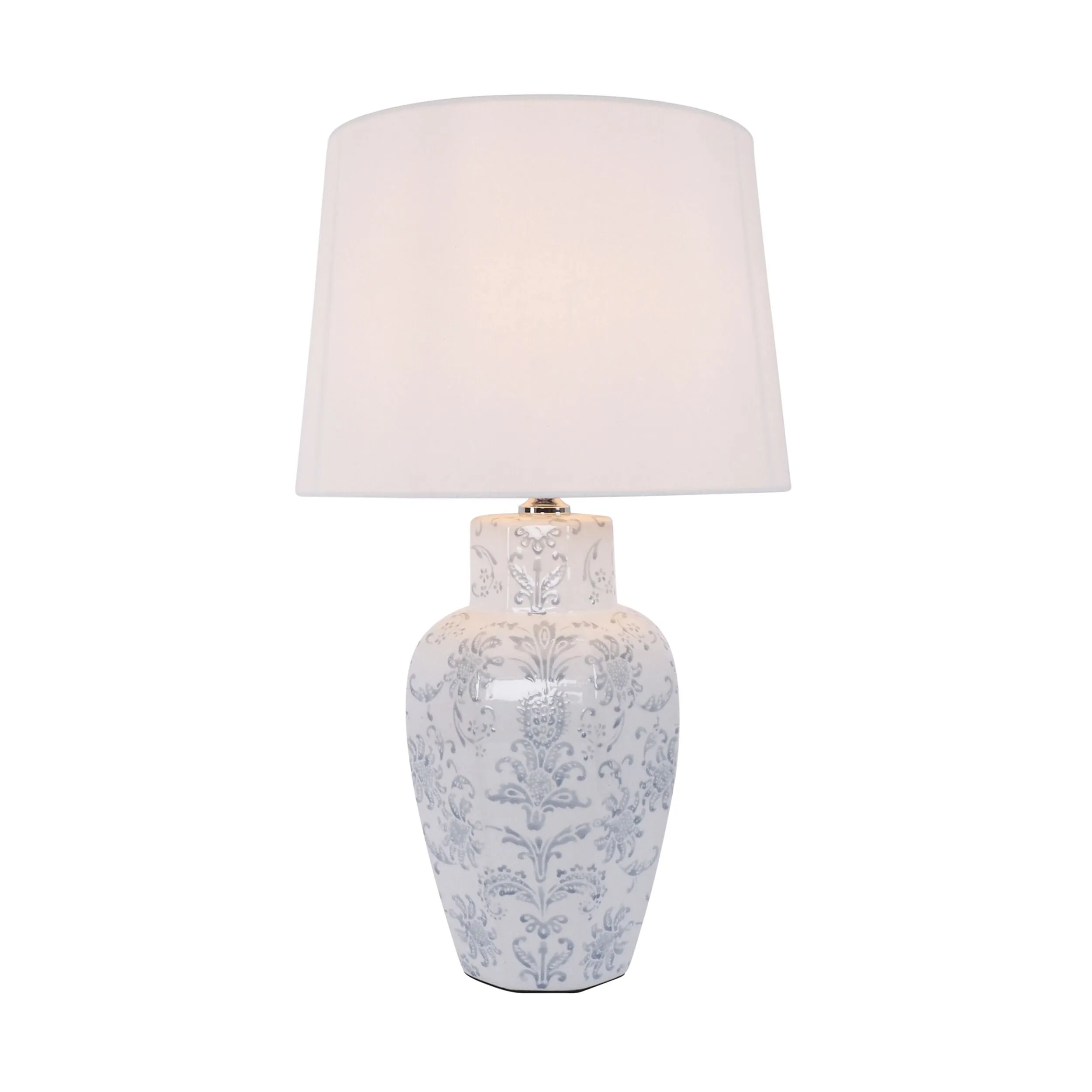 Bush Flower Ceramic Jar Table Lamp 59cm