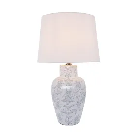 Bush Flower Ceramic Jar Table Lamp 59cm