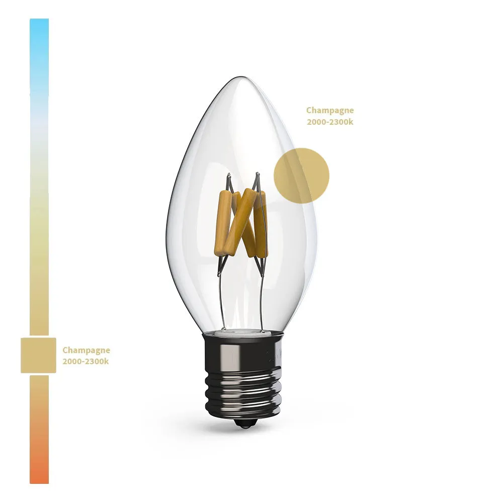 C7 Retro Filament LED Bulbs