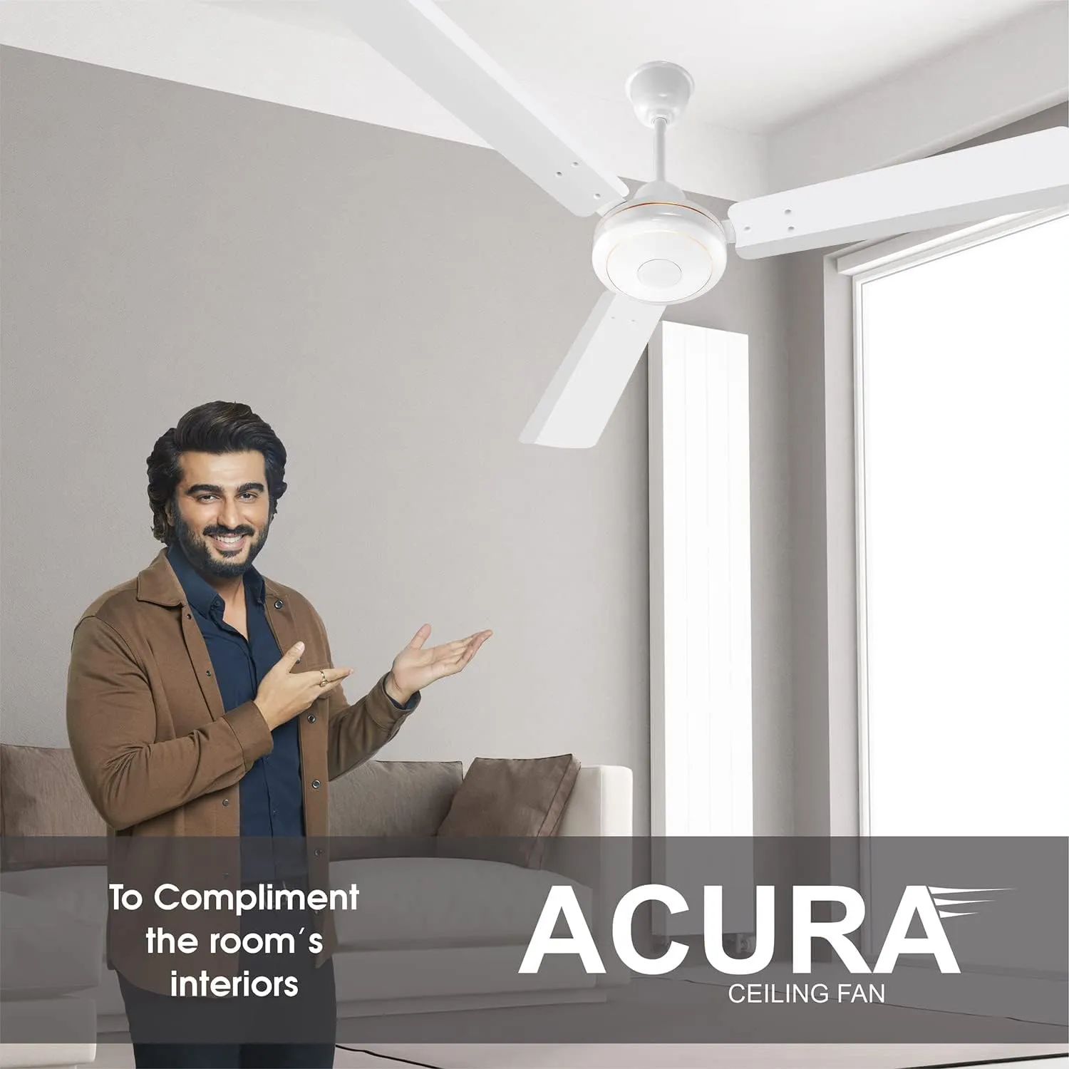 Candes Acura BLDC Ceiling Fan 1200mm / 48 inch | BEE 5 Star Rated, Upto 65% Energy Saving, High Air Delivery & High Speed Ceiling Fans for Home | 2 1 Years Warranty | White