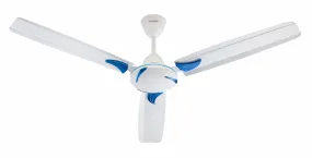 Candes Lynx 1200Mm /48 Inch High Speed Anti-Dust Decorative 3 Stars Rated Ceiling Fan 2 Yrs Warranty (White Blue) Pack Of 1