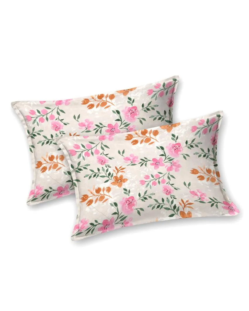 Canterbury Floral Polycotton Flat Bedding Set | Double Size | 90 x 108 inches