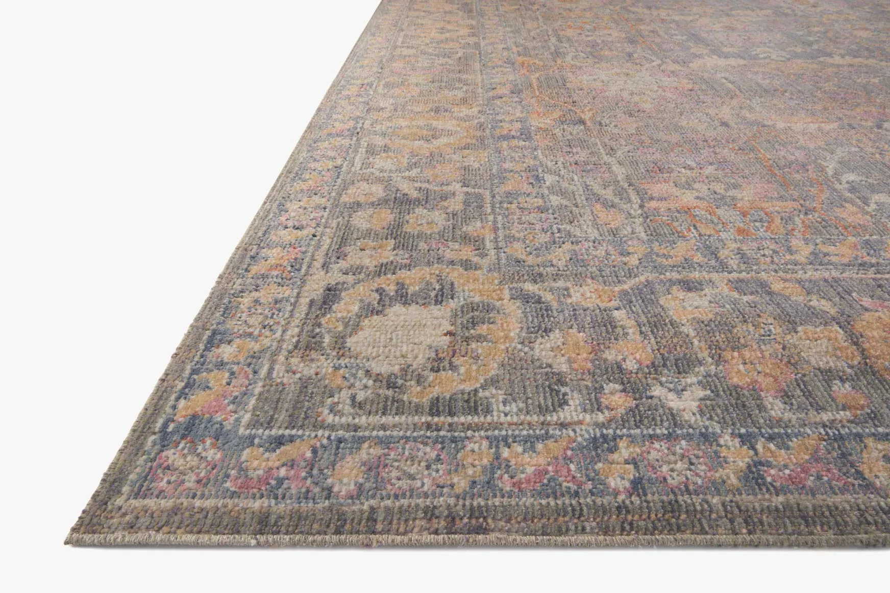 Chris Loves Julia x Loloi - Rosemarie Collection - Traditional Power Loomed Rug in Stone (ROE-01)