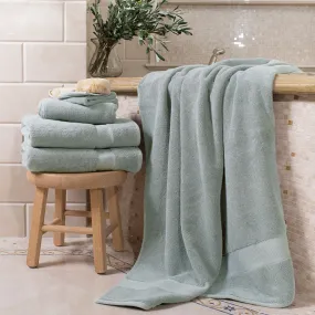 Classic Green Towel Essentials Bundle (2 Wash   2 Hand   2 Bath Towels)