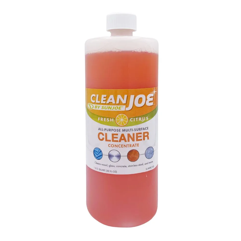 Clean Joe SJ-MSC1Q Multi-Surface Cleaner with Spray Bottle and Measuring Cup | 32-oz Concentrate