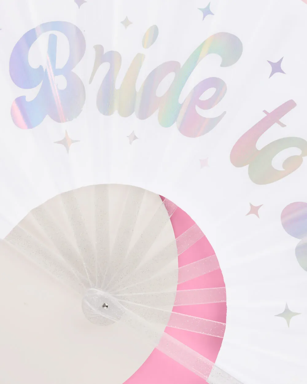 Cloud Nine Fan - iridescent folding fan