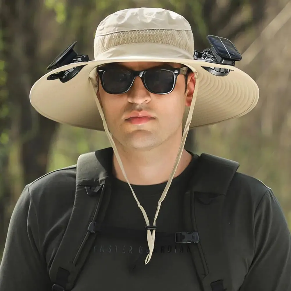 CoolBreeze Solar Fishing Fan Hat