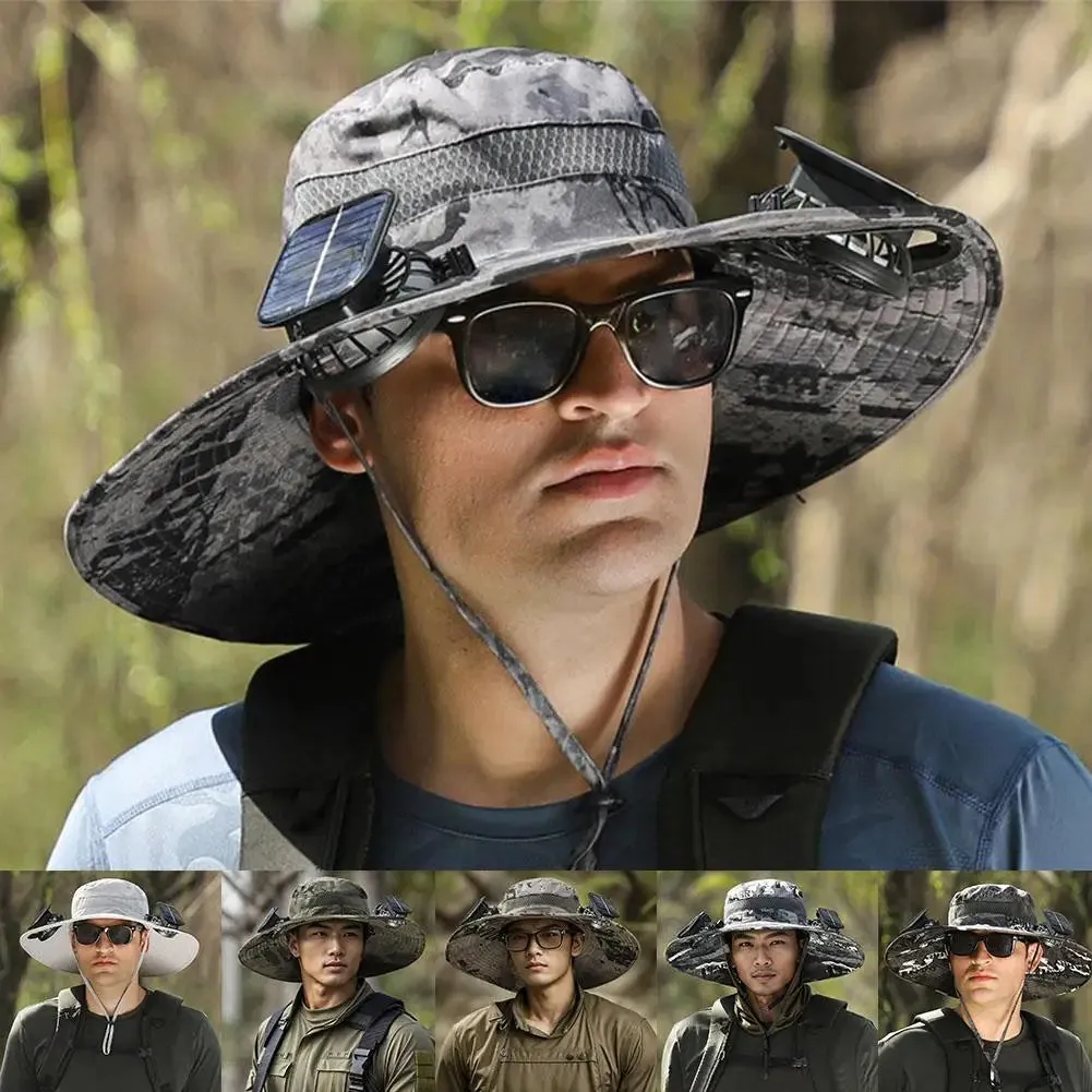 CoolBreeze Solar Fishing Fan Hat