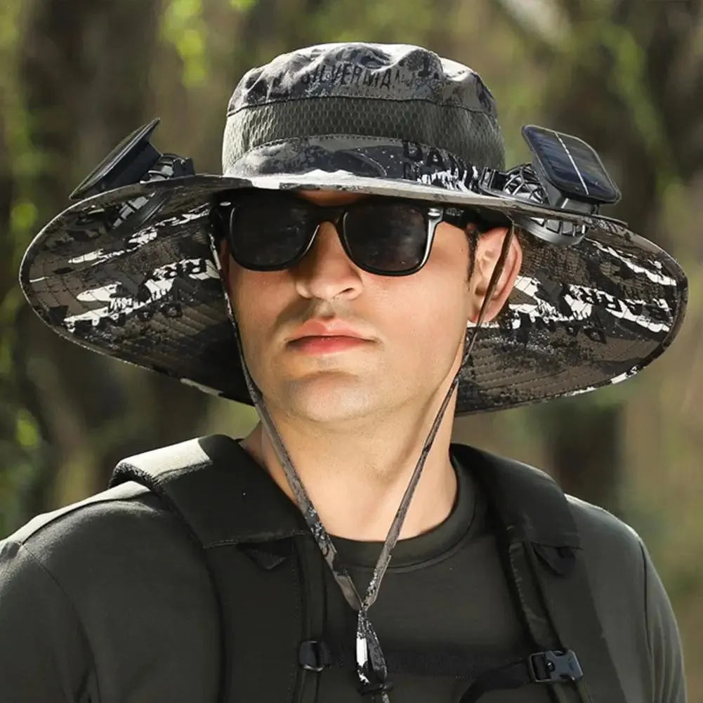 CoolBreeze Solar Fishing Fan Hat