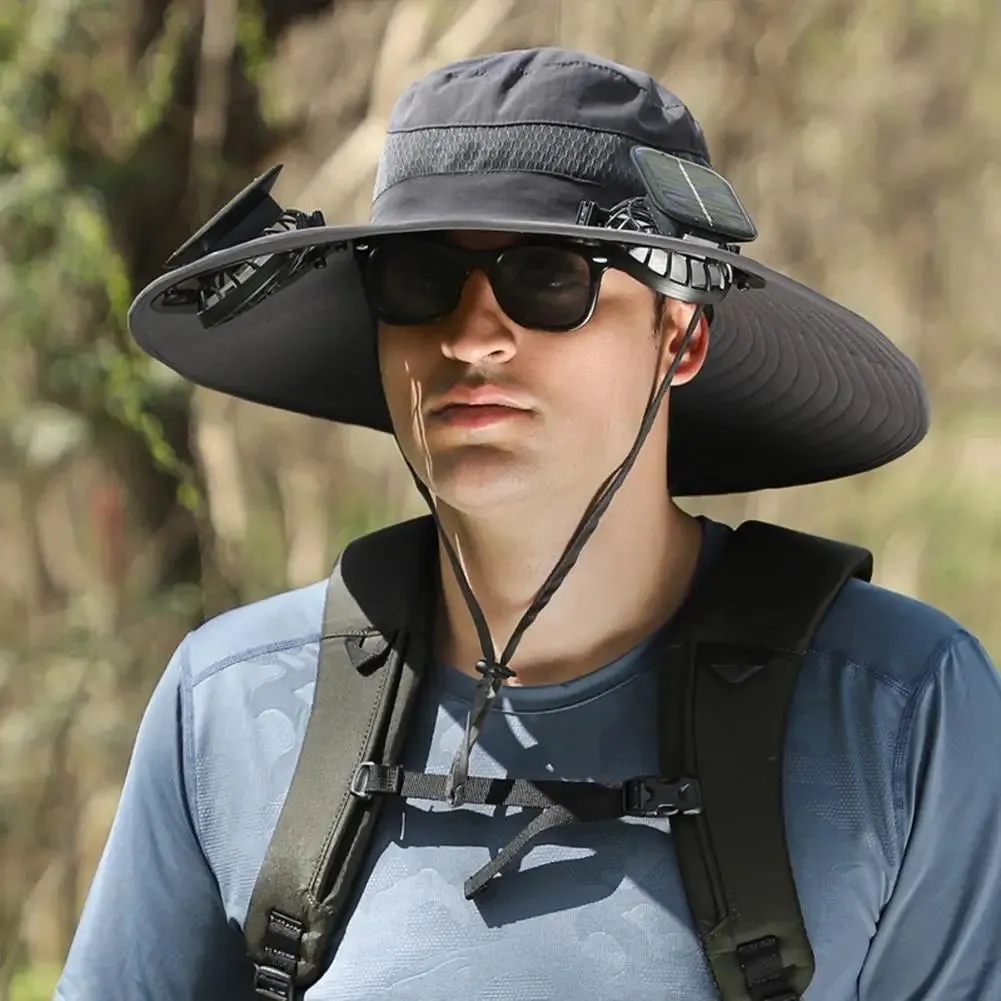 CoolBreeze Solar Fishing Fan Hat