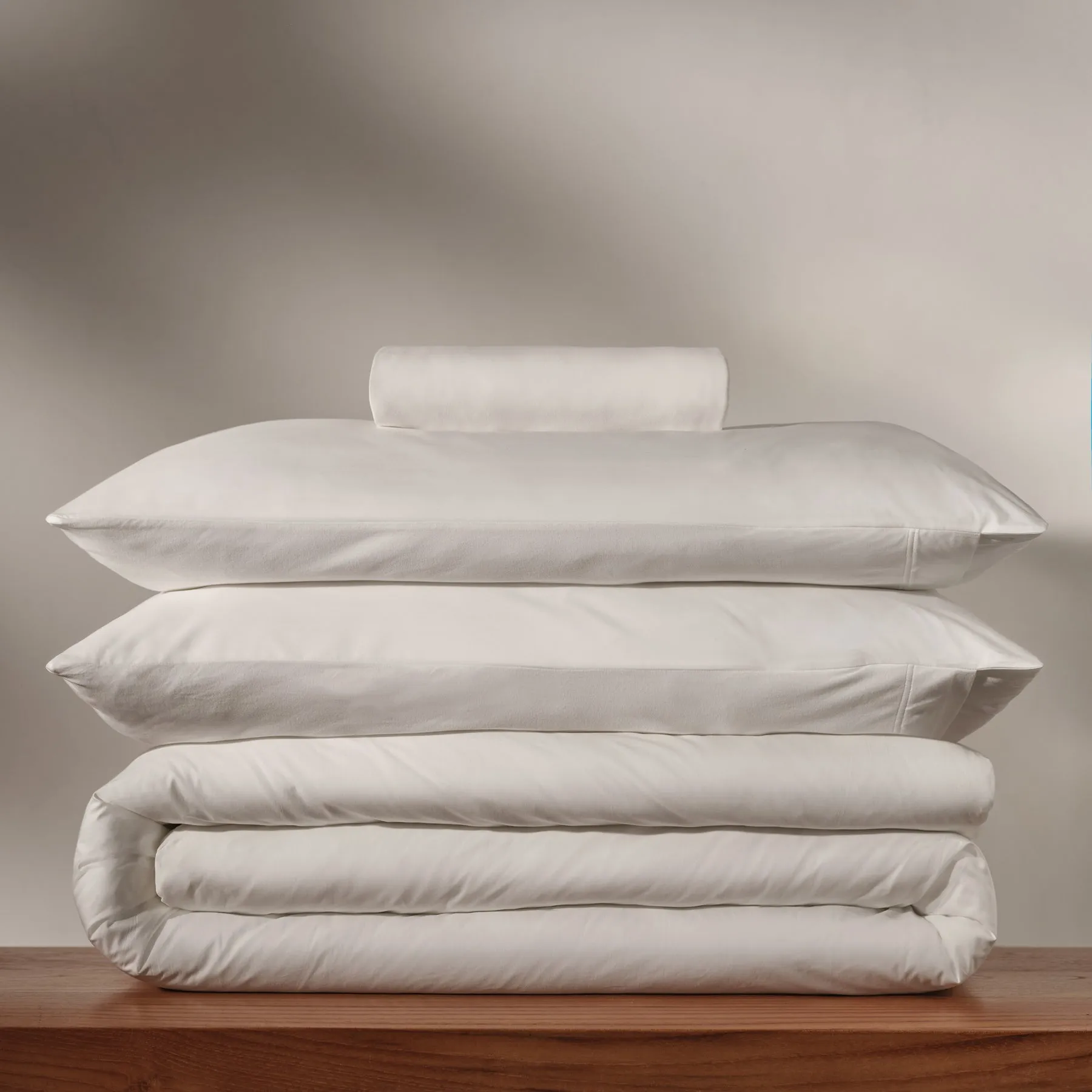 Cotton Bedding Set - King White