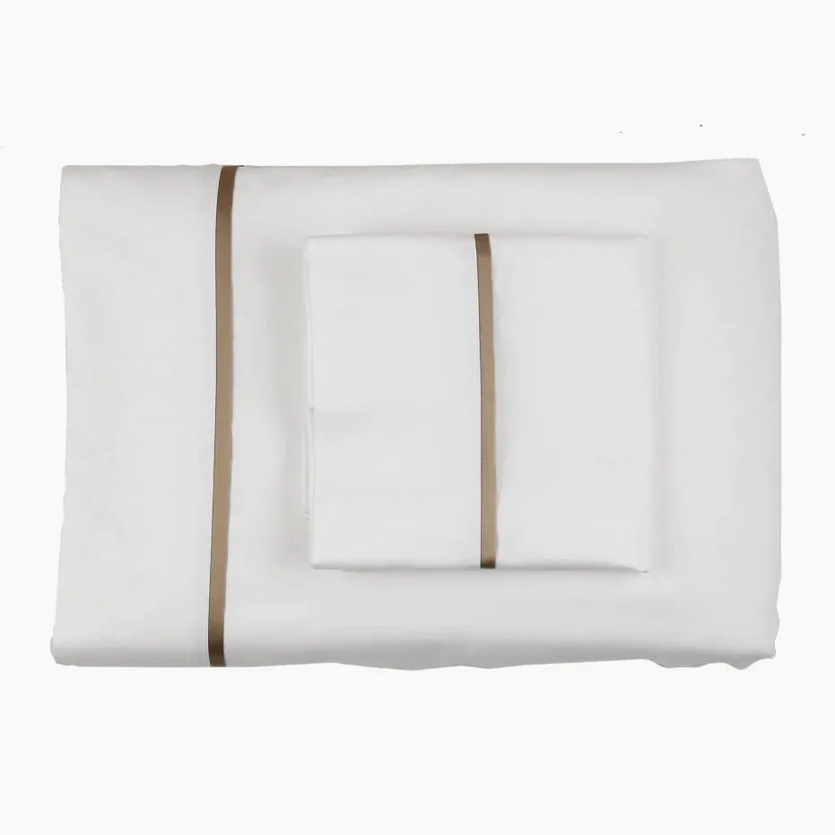 Cotton Sheet Sets with Charmeuse Trim by Ann Gish