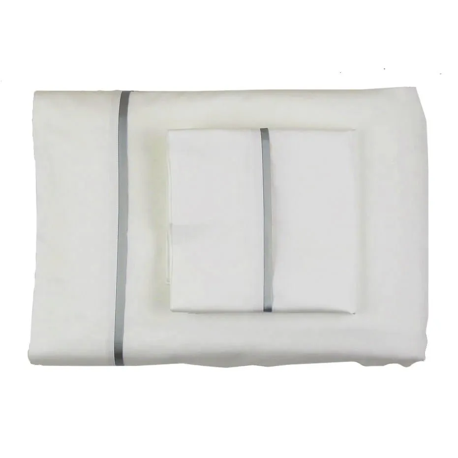 Cotton Sheet Sets with Charmeuse Trim by Ann Gish