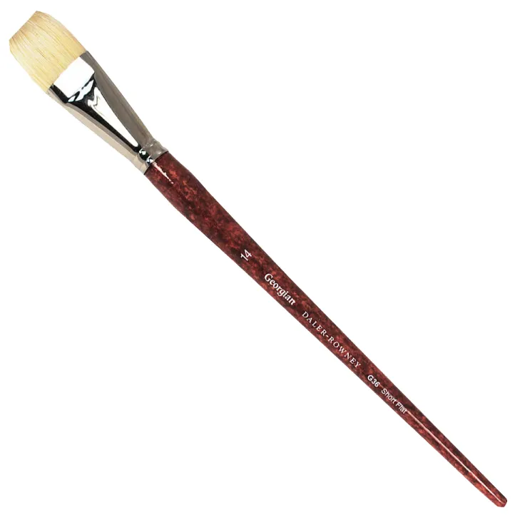 Daler Rowney Georgian Oil Brushes Series G36 Short Flat No. 14