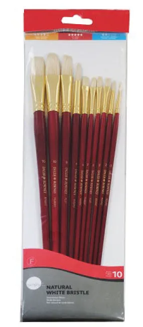 Daler Rowney Simply Long Handle Bristol Brush Set