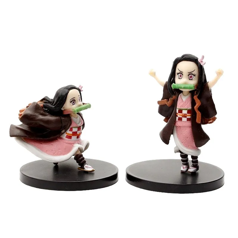 Demon Slayer Set of 5 Nezuko Kamado Different Poses Chibi | 7 CM  |