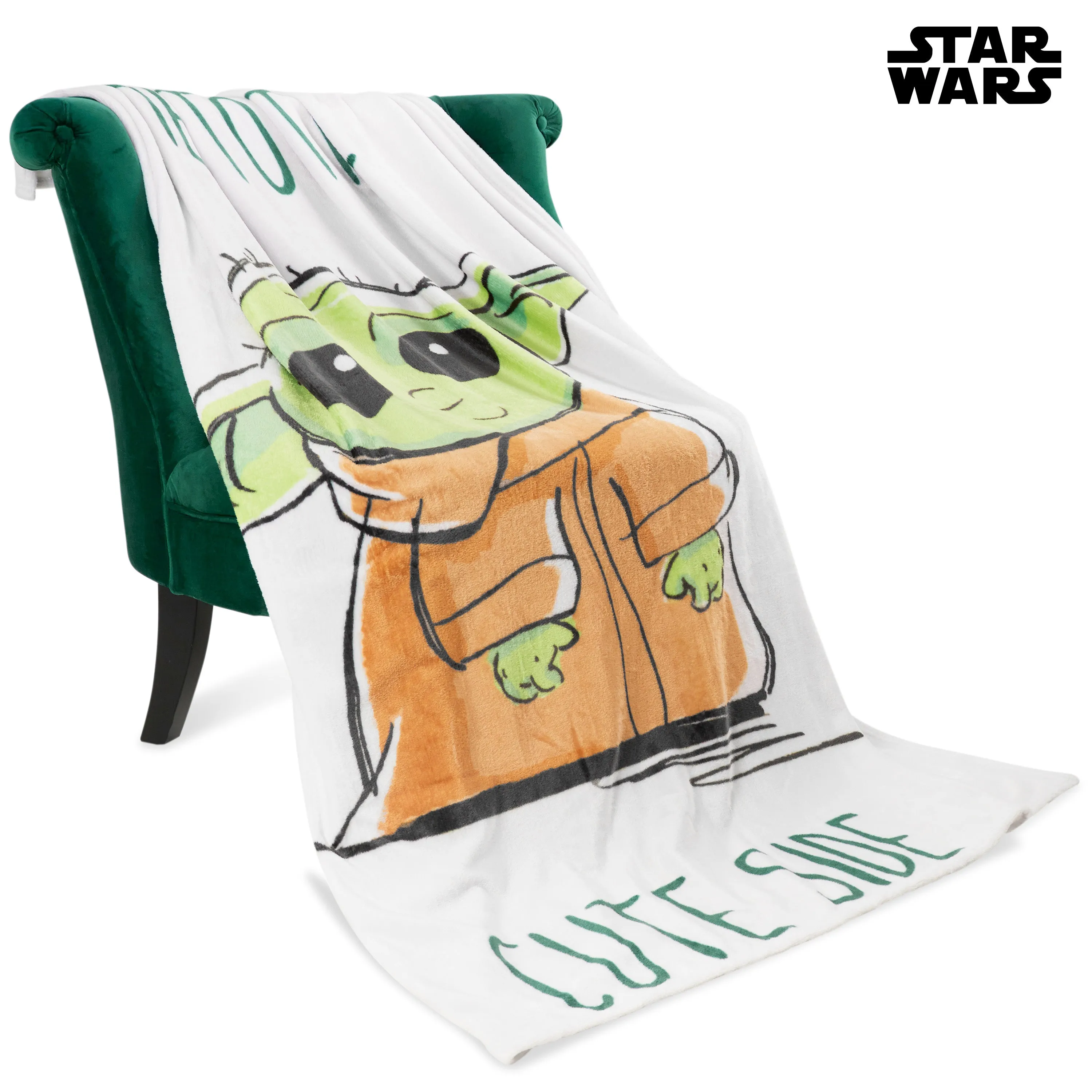 Disney Fleece Blanket - Green Baby Yoda