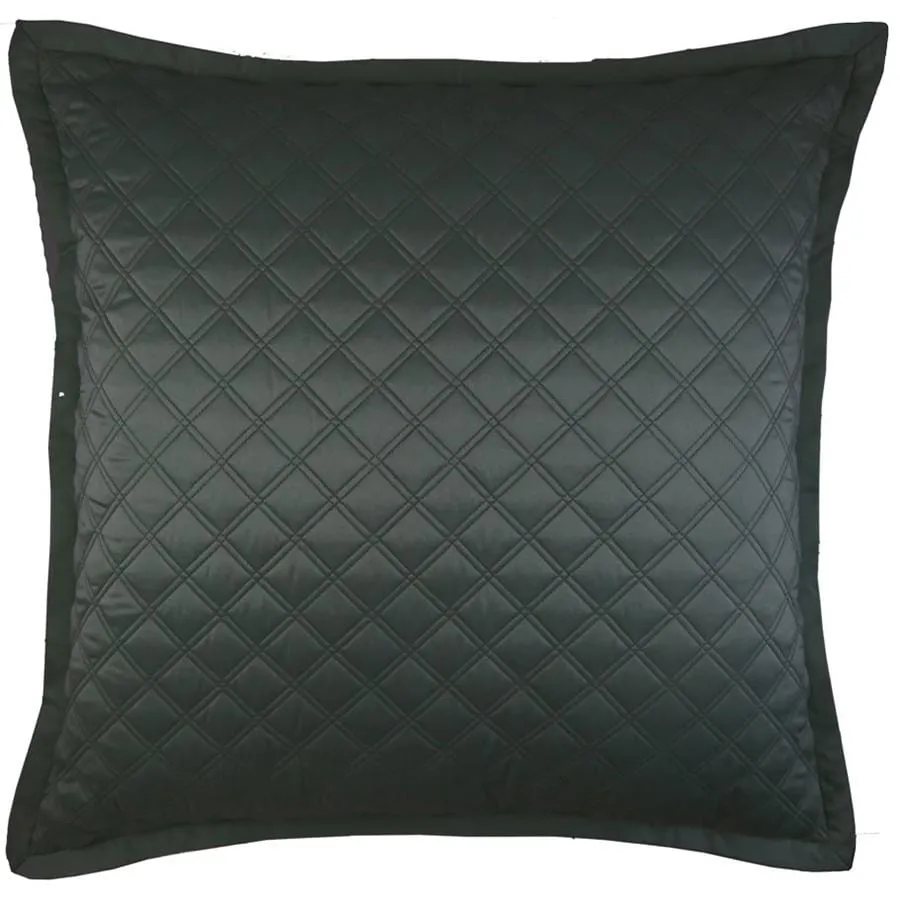 Double Diamond Coverlet Set, Charcoal