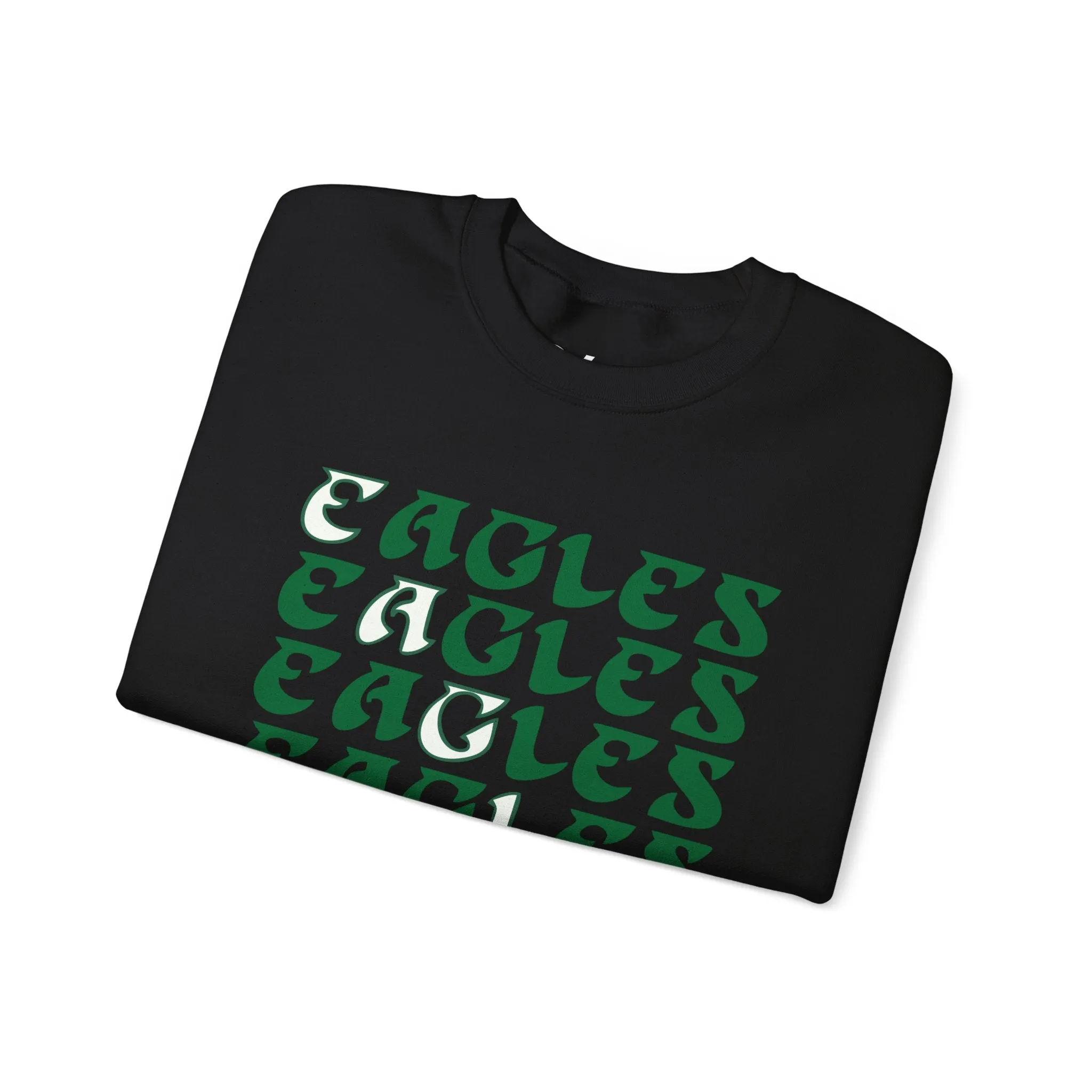 Eagles Graphic Unisex Crewneck Sweatshirt - Perfect for Sports Fans