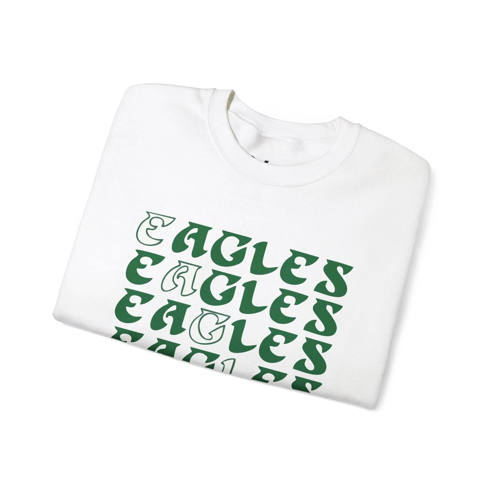 Eagles Graphic Unisex Crewneck Sweatshirt - Perfect for Sports Fans