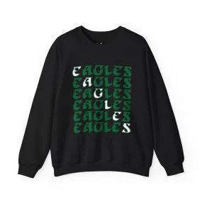 Eagles Graphic Unisex Crewneck Sweatshirt - Perfect for Sports Fans