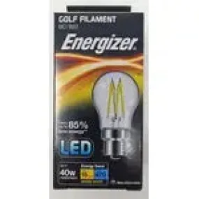 Energizer LED Golf Filament Light Bulb BC / B22 - Warm White - 40W