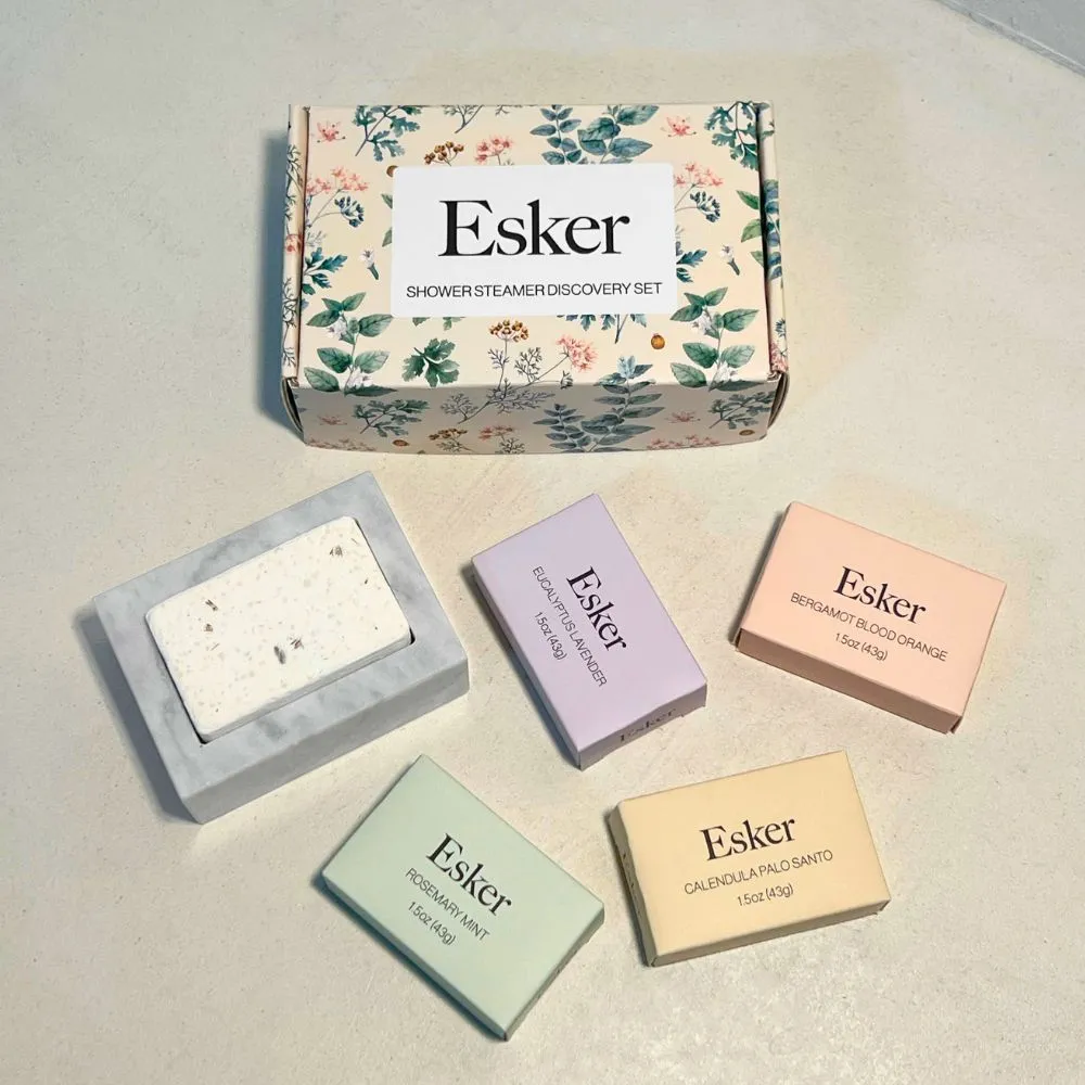 Esker: NEW Shower Steamer Discovery Set